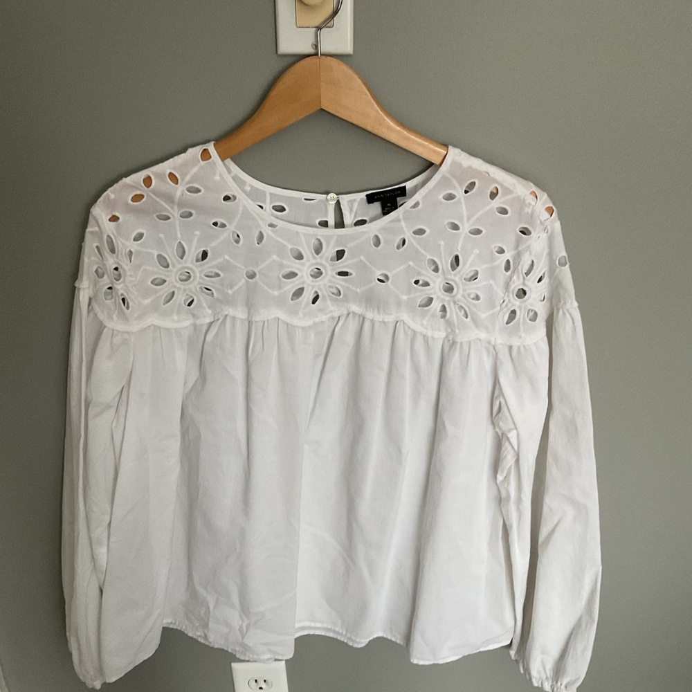 White Eyelet Blouse